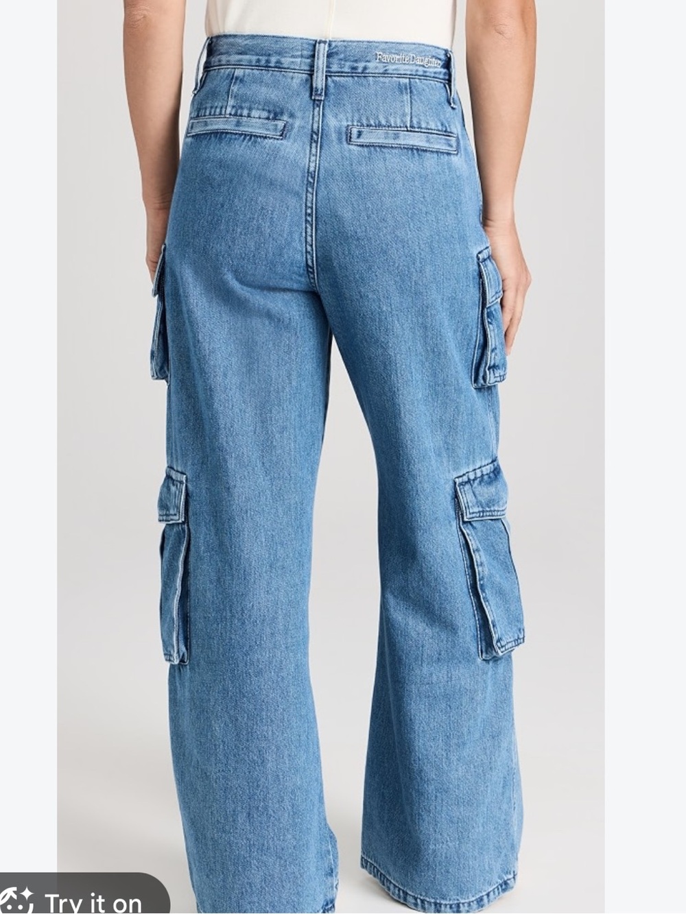 Favorite Daughter The Carly Cargo Jeans in Highway Size 26 - Picture 2 of 16